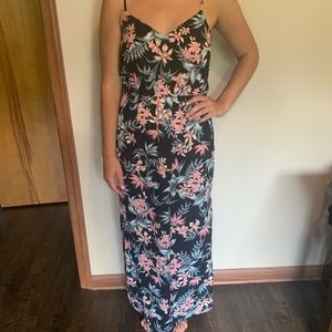 Black Floral Maxi Dress